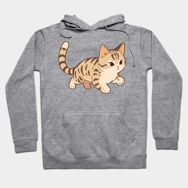 Cute American Shorthair Cat Hoodie by SundayDonuts